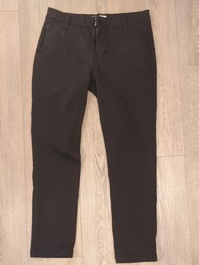 Black Dish Denim Slim Ankle Pants